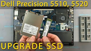 How to install SSD in Dell Precision 5510, 5520 or Hard Drive replacement
