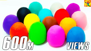 Many Play Doh Eggs Surprise Disney Princess Hello Kitty Minnie Mouse Thomas&Friends Cars 2 unboxing