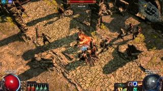 Gellig Mortezzah- Path of Exile Normal level 21 The Broken Bridge Kraityn melee facetank