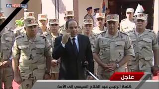 السيسي دعم خارجي وراء هجوم سيناء