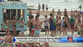 Hundreds arrested during Spring Break at Daytona Beach