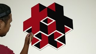 OPTICAL ILLUSION 3D WALL PAINTING EFFECT | CAT TEMBOK 3D