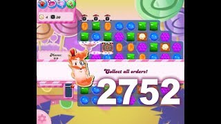 Candy Crush Saga Level 2752 (3 stars, No boosters)