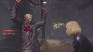 Friday the 13th  The Game Ryona AJ Victoria and Venessa get criss-crossed with hedge clippers