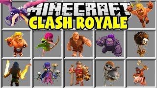 Minecraft CLASH ROYALE MOD | BARBARIANS, WIZARDS, GOLEMS, GIANTS & MORE!!