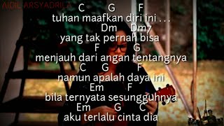(Chord Gampang) "TERLALU CINTA ROSSA - Indah Anastasya" (Tutorial chord) lagu Gitar lirik