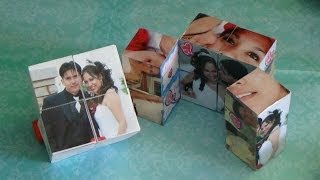 Como hacer un Cubo Magico con fotos para San Valentin / 14 de febrero / dia del amor y la amistad