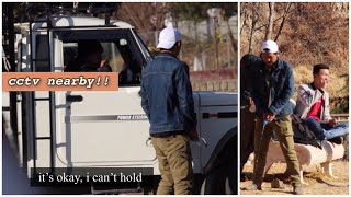 Peeing in the public (awkward area) prank!