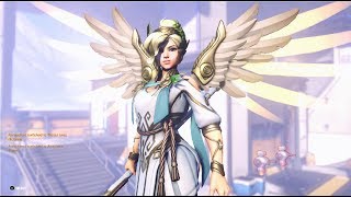 Overwatch WINGED VICTORY Mercy Skin Gameplay (Summer Games 2017)