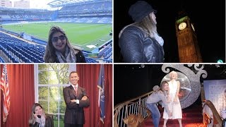 Vlog - Londres: Madame Tussauds | Stamford Bridge | Tower Bridge | Big Ben e London Eye a noite