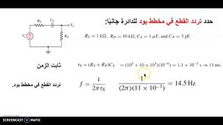 مسائل في المايكروإلكترونيك - نطاق استجابة الترددات