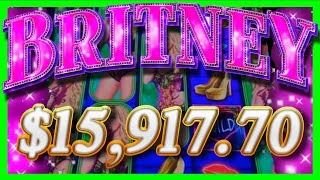 $15,917.70 JACKPOT HAND PAY On Britney Slot Machine?! Britney Spears TOXIC WINS With SDGuy1234
