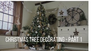 Christmas Tree Decorating ~ Rustic & Glamour