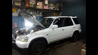 Honda CR-V  замена нижней шаровой и сайлентблоков в рычаге....