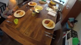 Fries snitzel and lettuce