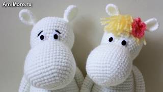 Амигуруми: схема Мумий-Тролля. Игрушки вязаные крючком - Free crochet patterns.
