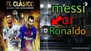El classico pack opening get messi or Ronaldo in pes 2018 mobile pack
