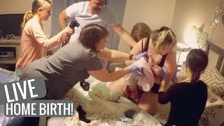 OUR INCREDIBLE LIVE HOME BIRTH VLOG!