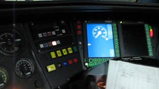 TGV в кабине у машиниста.
