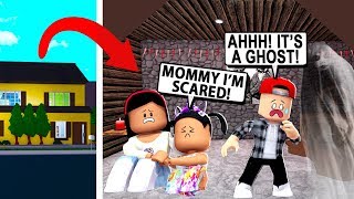 MY KIDS  Found a SECRET ATTIC and IT WAS HAUNTED! - Roblox - Bloxburg
