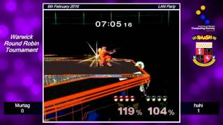 Murtag (Captain Falcon) vs. huhi (Marth) - Warwick Smash LAN Round Robin