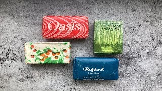 ASMR cutting dry vintage retro soap. No talking. Satisfying video / АСМР резка ретро мыла Vol. 1