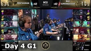 PENTAGRAM vs SuperMassive | Day 4 LoL MSI 2018 Play-In Group Stage | PGM vs SUP