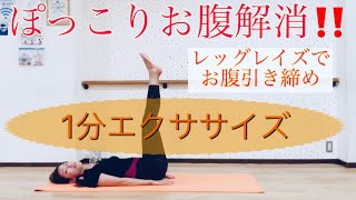 #929レッグレイズでぽっこりお腹解消?腸腰筋を鍛える?腹筋運動?家トレ❤️Mio-STYLEフラ&ヨガストレッチ&フラエクササイズ?