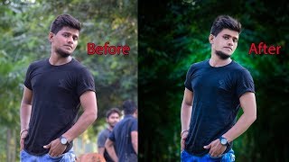 photoshop Green and Black Background Photo Photoshop Editing