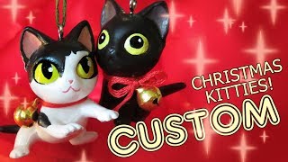Custom Christmas Kitties DIY - Make an ornament out of your old toys!