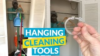 DIY Hanging Cleaning Tools