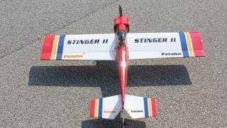 Great Planes Stinger II RC Airplane With OS Max 46 AX Motor Review and Flight.