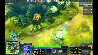 Dota 2: Harassing with Keeper of the Light (Dire Long Lane)