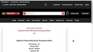 Walton Primo NF4 Flash File 8 1 MT6739 Logo Hang Fixed Firmware 15 Taka
