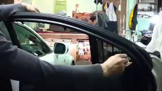 Установленные боковые шторки с обивки дверей - Lexus IS 300