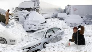 The Germans are in a panic! Thunderstorm snowfall hit Germany!
