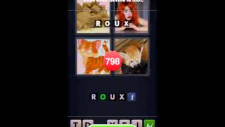 4 images 1 mot solutions niveaux 725 à 864