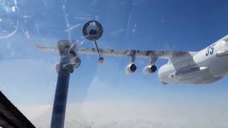 Дозаправка бомбардировщиков Су-24М в Волгоградской области