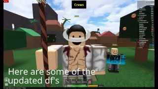 Roblox One Piece online update'd devil fruit's