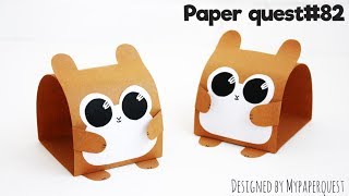 ? ХОМЯК ИЗ БУМАГИ ? [ ПОДЕЛКИ ДЛЯ ДЕТЕЙ ] EASY HAMSTER CRAFT FOR KIDS