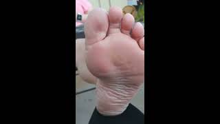 Wife's Sexy Bare Soles and Feet after a long walk!