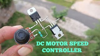 DIY DC MOTOR SPEED CONTROLLER WITH LM317 & TRANSISTOR D13007.