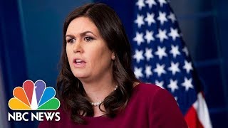 Watch Live: White House Press Briefing - January 11, 2018 | NBC News