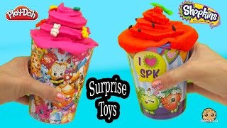 Playdoh Treat Shopkins Cups Filled with Surprise Mystery Blind Bag Toys - Cookieswirlc