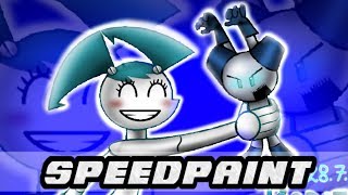 XJ9 Jenny vs Robotboy Speedpainting