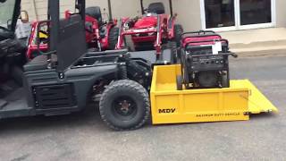 Hustler MDV with Level Lift dump bed