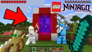 HOW TO MAKE A PORTAL TO THE LEGO NINJAGO DIMENSION - MINECRAFT LEGO NINJAGO