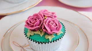 Buttercream Rose Cupcakes- Rosie's Dessert Spot