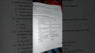 Mock Test paper of chemistry ICSE CLASS 10TH