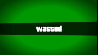 Футаж "WASTED"